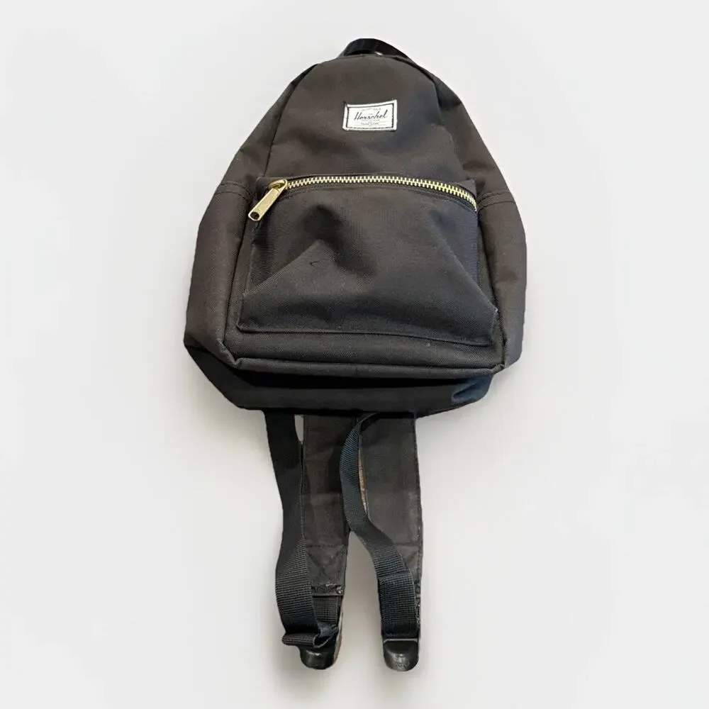 The Herschel Supply Co. Brand Unisex Mini Black Classic Backpack 11.5x9x5